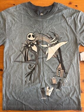 Disney The Nightmare Before Christmas Jack & Zero Short Sleeve Tee Shirt